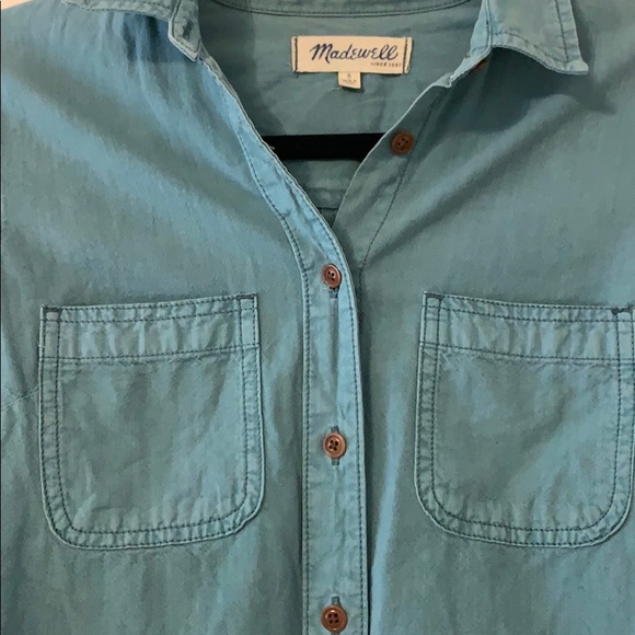 Blue Madewell Button Down w/ Vintage Look - Picture 2 of 3